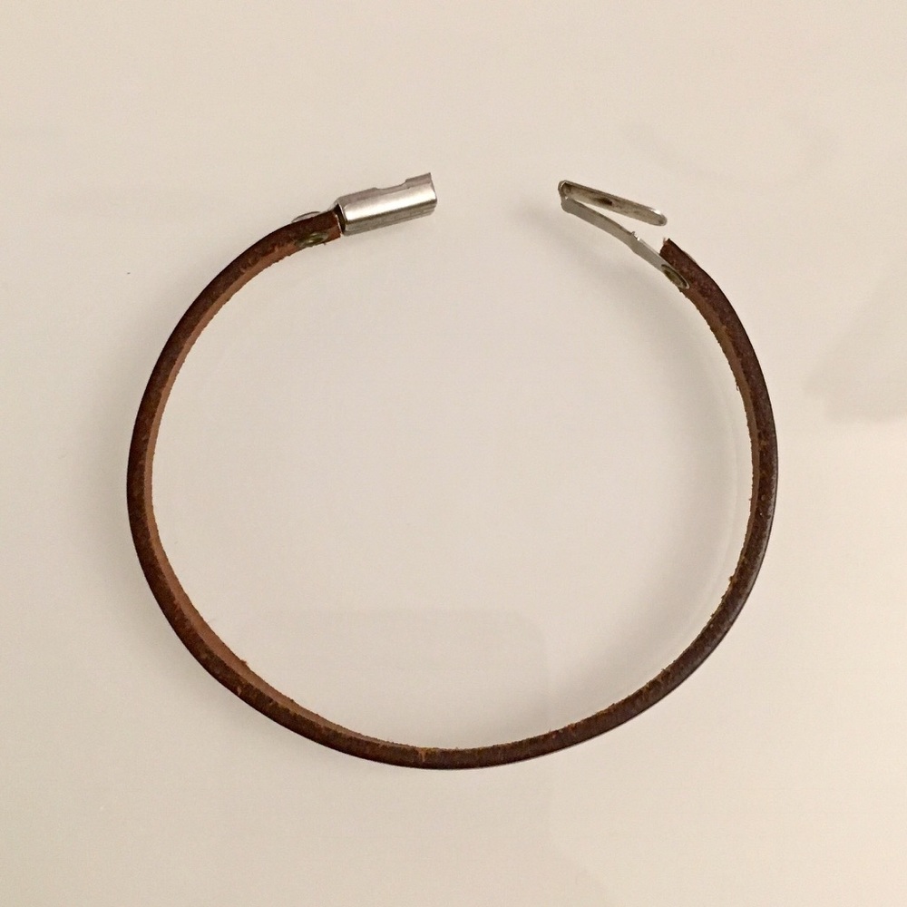 BROWN LEATHER BRACELET NWOT - Picture 3 of 5